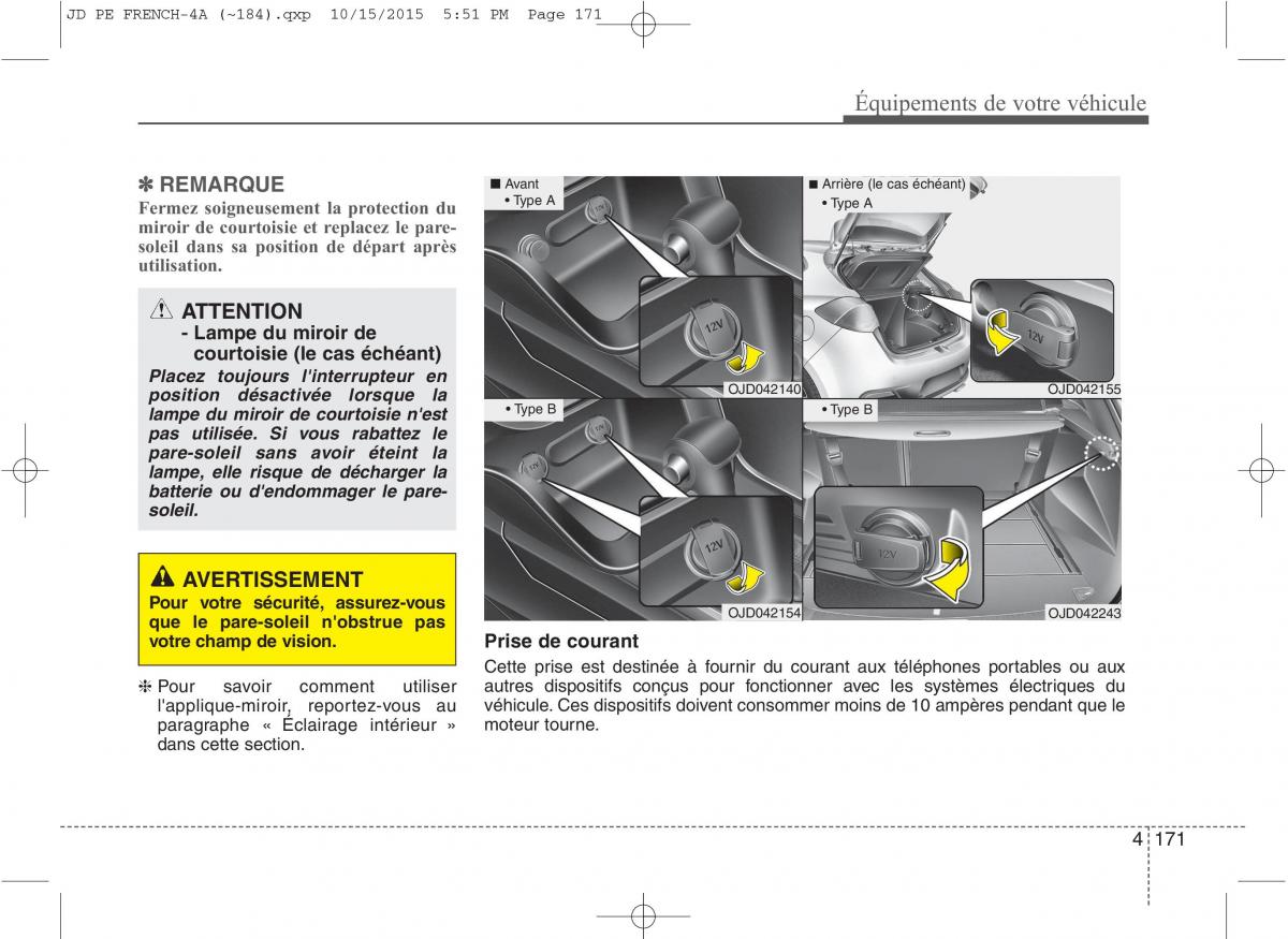 KIA Ceed II 2 manuel du proprietaire / page 257