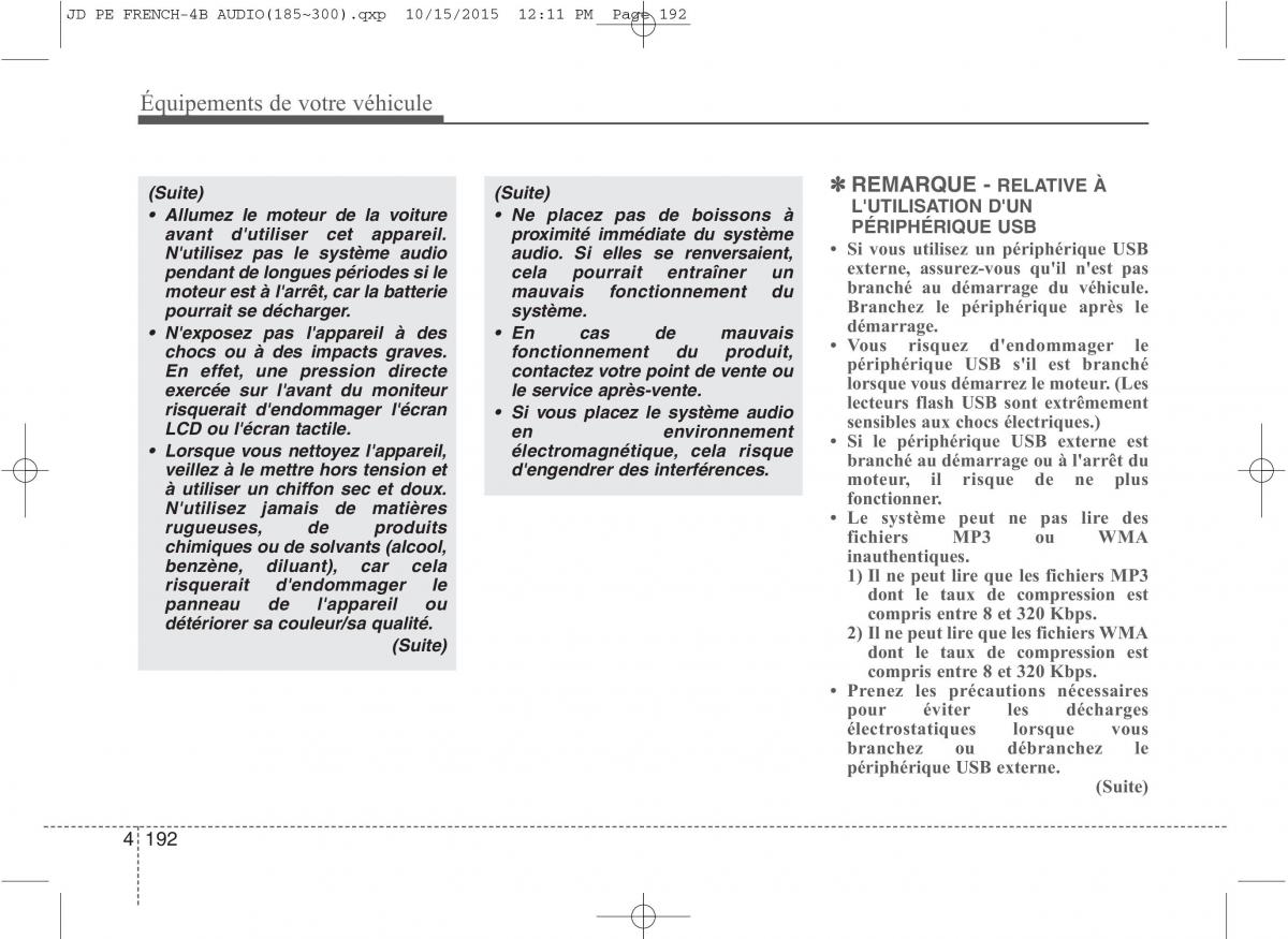 KIA Ceed II 2 manuel du proprietaire / page 278