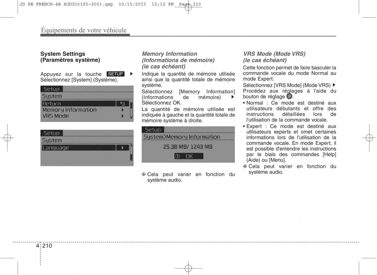 KIA Ceed II 2 manuel du proprietaire / page 296