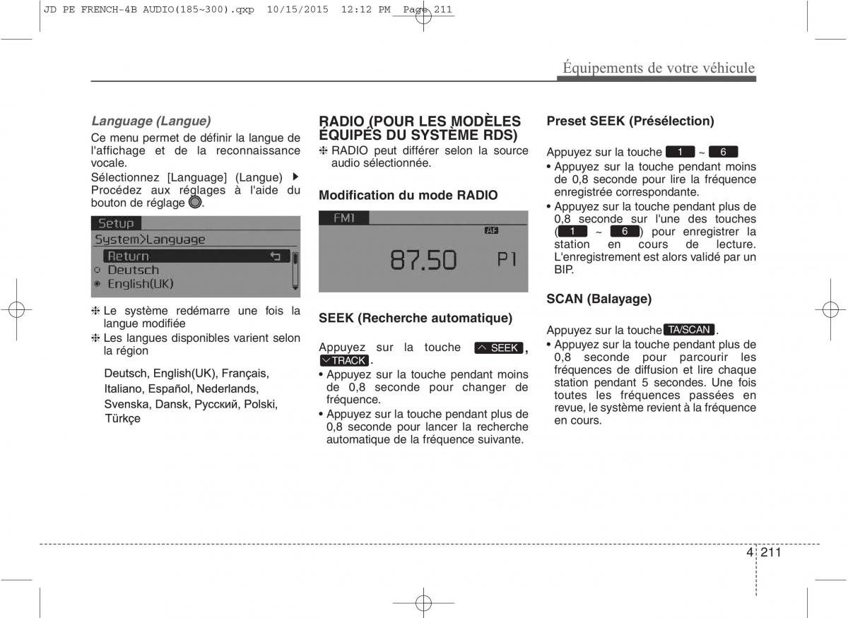 KIA Ceed II 2 manuel du proprietaire / page 297