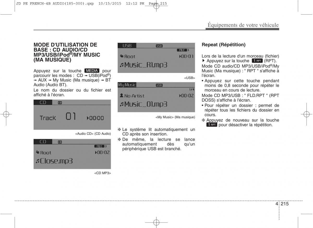 KIA Ceed II 2 manuel du proprietaire / page 301