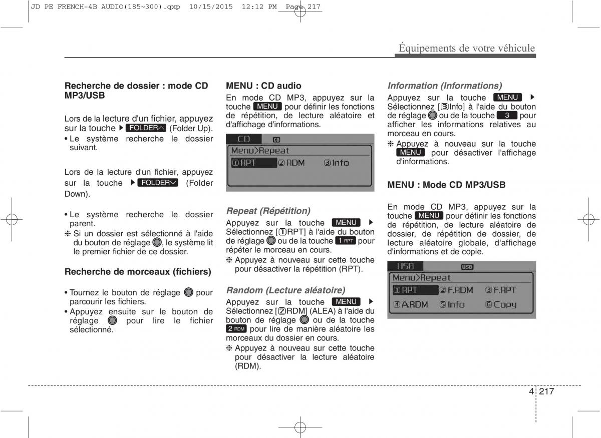 KIA Ceed II 2 manuel du proprietaire / page 303