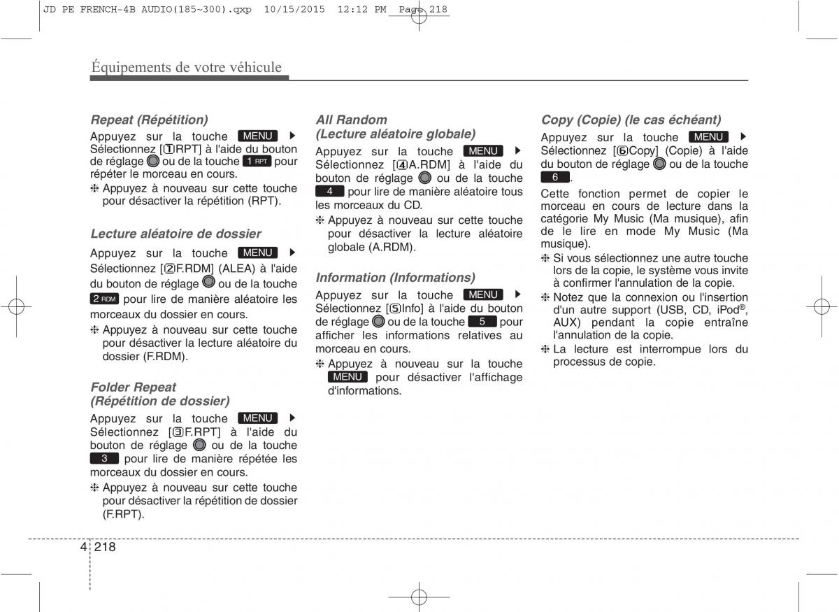 KIA Ceed II 2 manuel du proprietaire / page 304