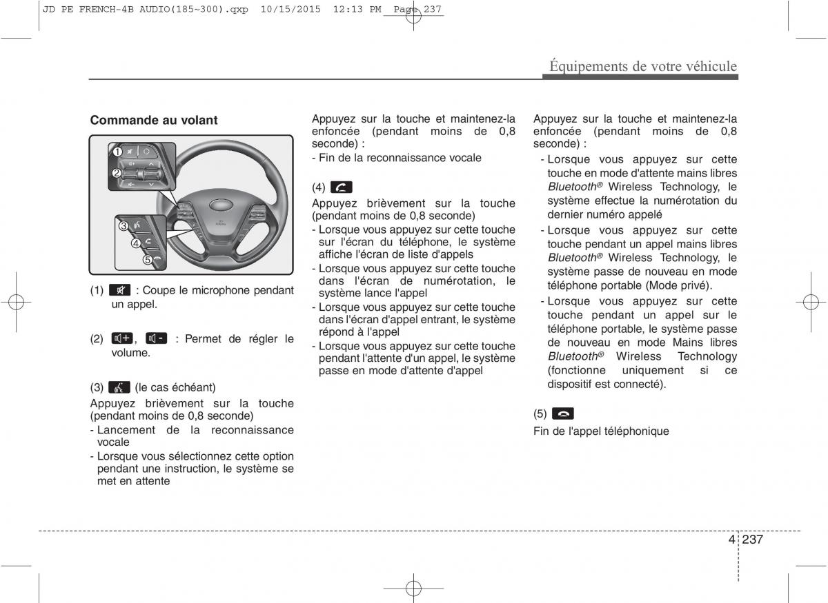 KIA Ceed II 2 manuel du proprietaire / page 323