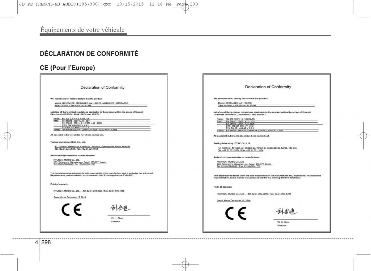 KIA Ceed II 2 manuel du proprietaire / page 384