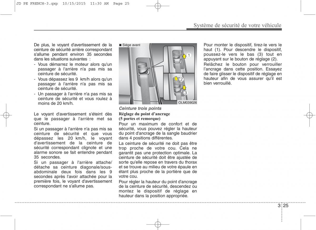 KIA Ceed II 2 manuel du proprietaire / page 43