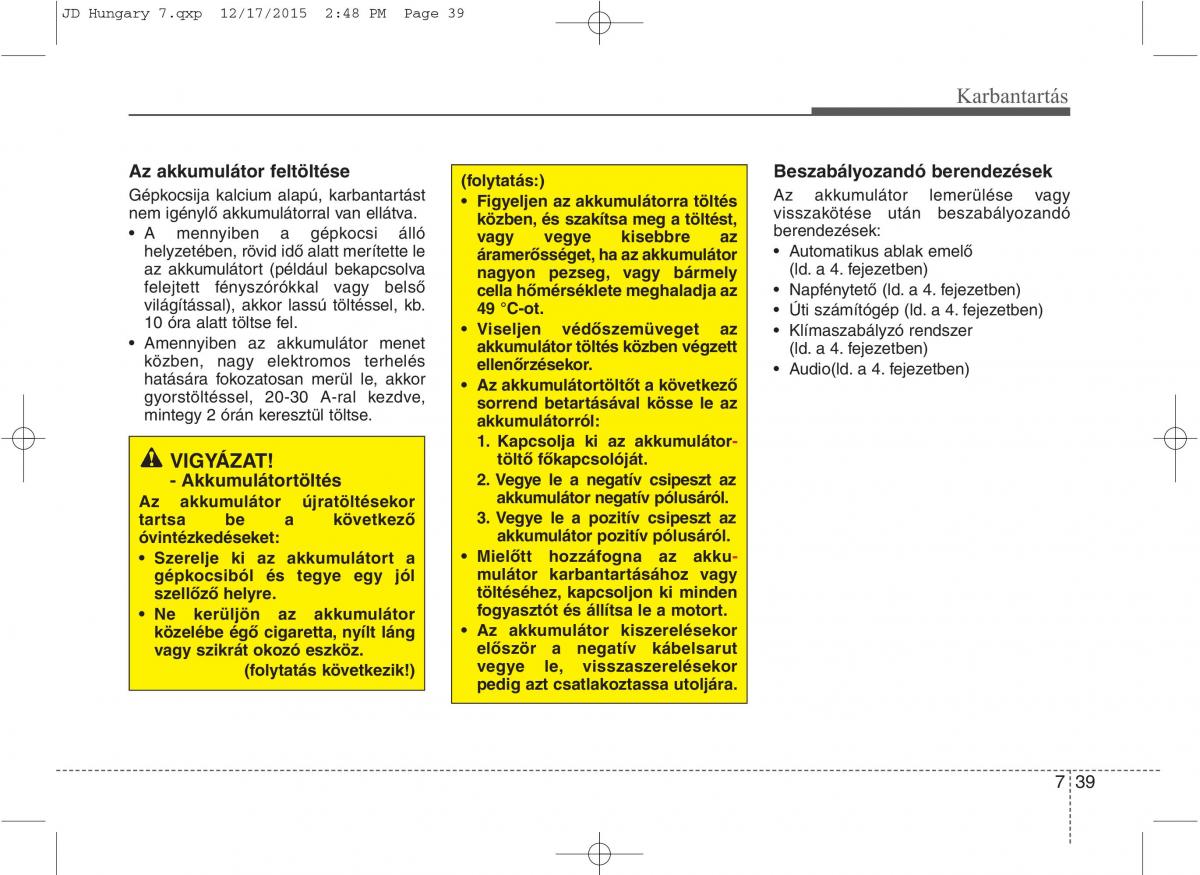 KIA Ceed II 2 Kezelesi utmutato / page 550