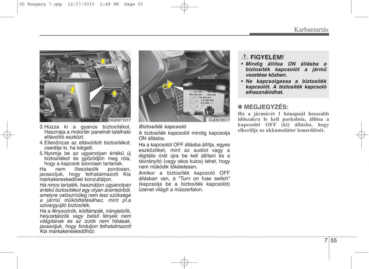 KIA Ceed II 2 Kezelesi utmutato / page 566