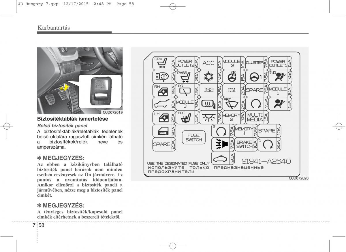 KIA Ceed II 2 Kezelesi utmutato / page 569