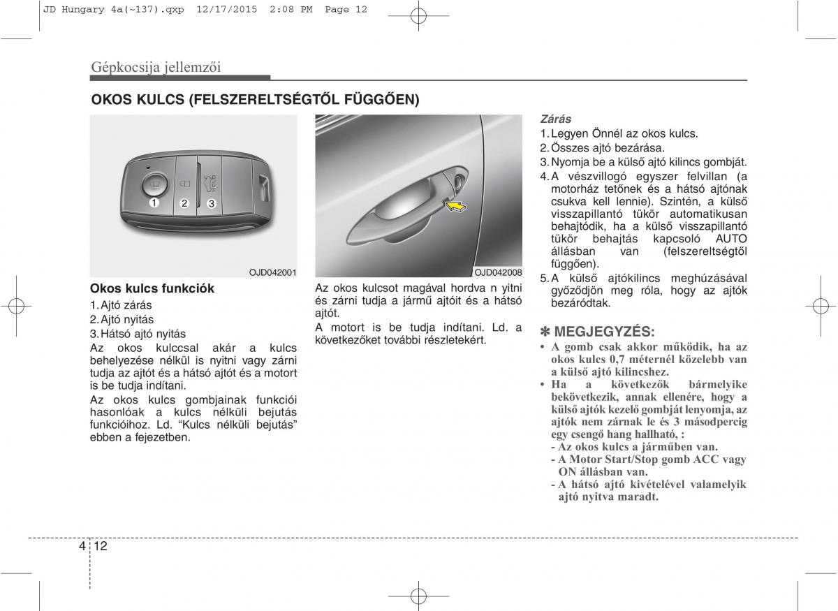 KIA Ceed II 2 Kezelesi utmutato / page 99