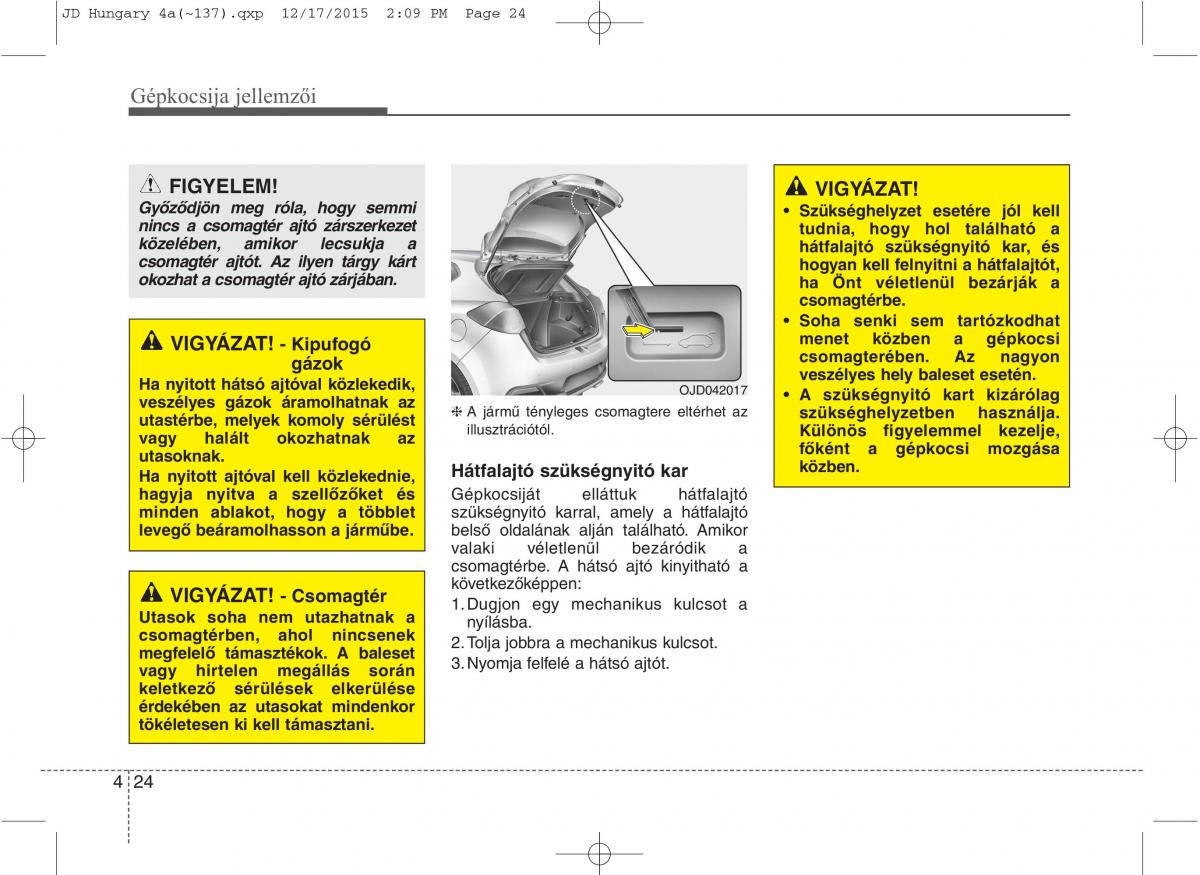 KIA Ceed II 2 Kezelesi utmutato / page 111