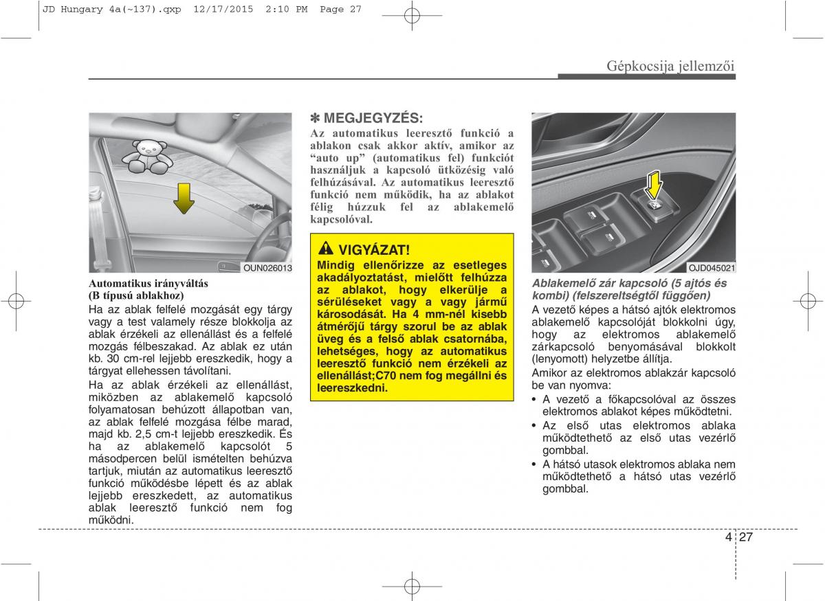 KIA Ceed II 2 Kezelesi utmutato / page 114