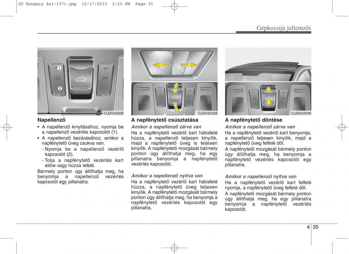 KIA Ceed II 2 Kezelesi utmutato / page 122