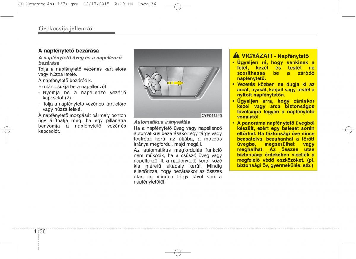 KIA Ceed II 2 Kezelesi utmutato / page 123