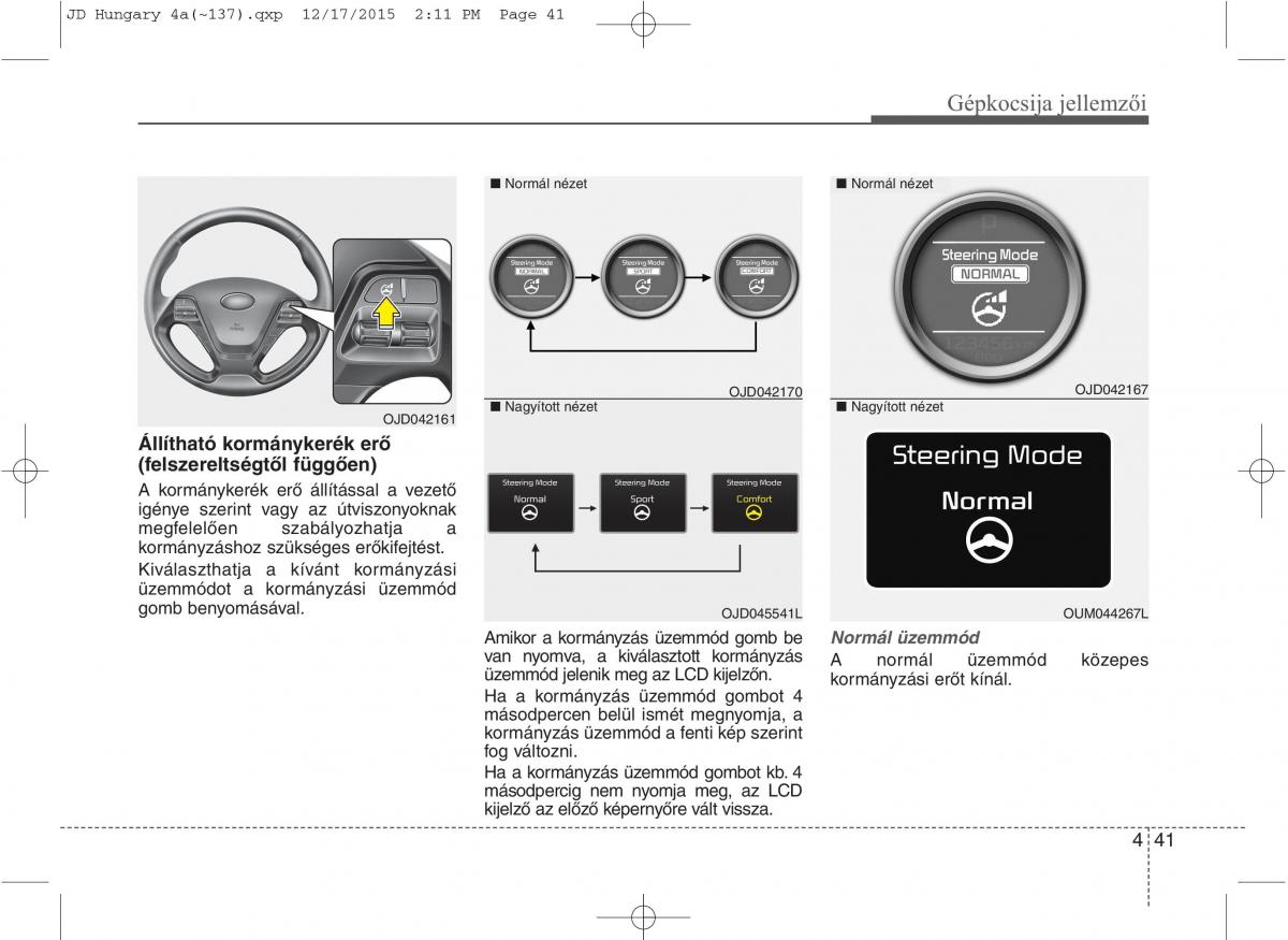 KIA Ceed II 2 Kezelesi utmutato / page 128