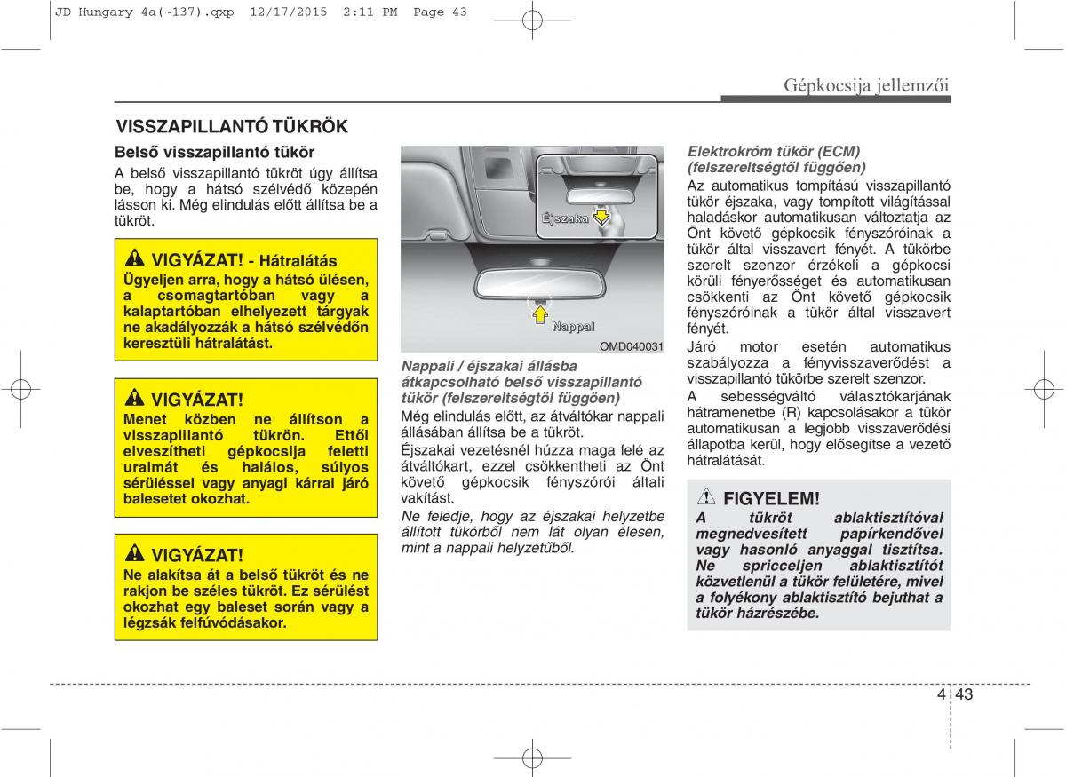 KIA Ceed II 2 Kezelesi utmutato / page 130