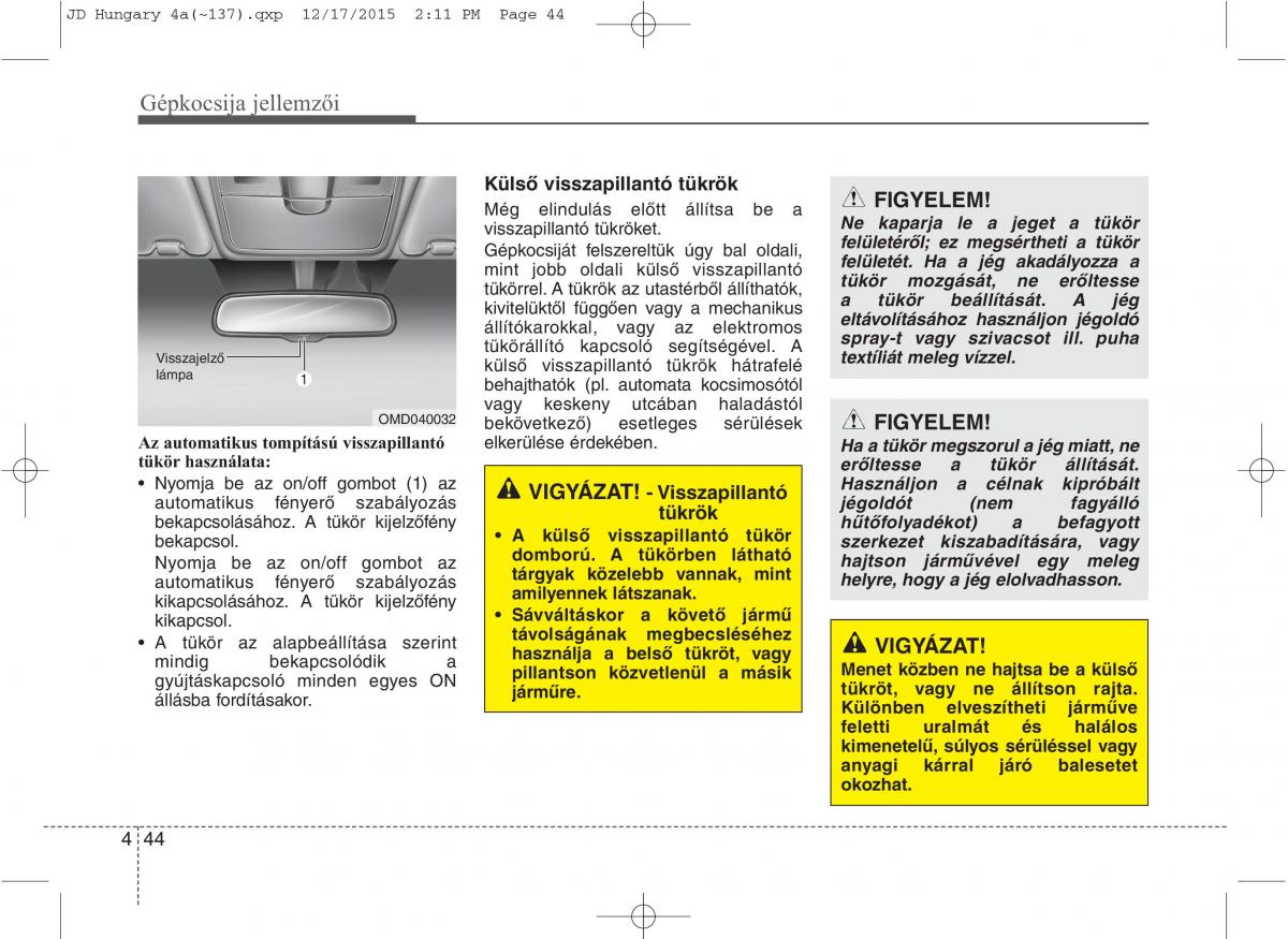 KIA Ceed II 2 Kezelesi utmutato / page 131