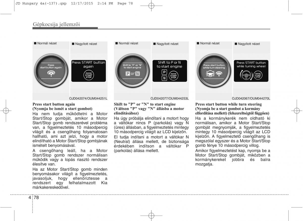 KIA Ceed II 2 Kezelesi utmutato / page 165