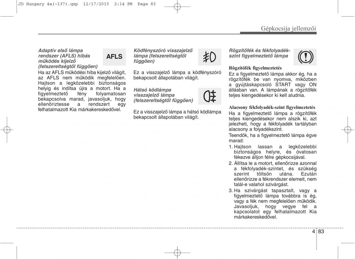 KIA Ceed II 2 Kezelesi utmutato / page 170