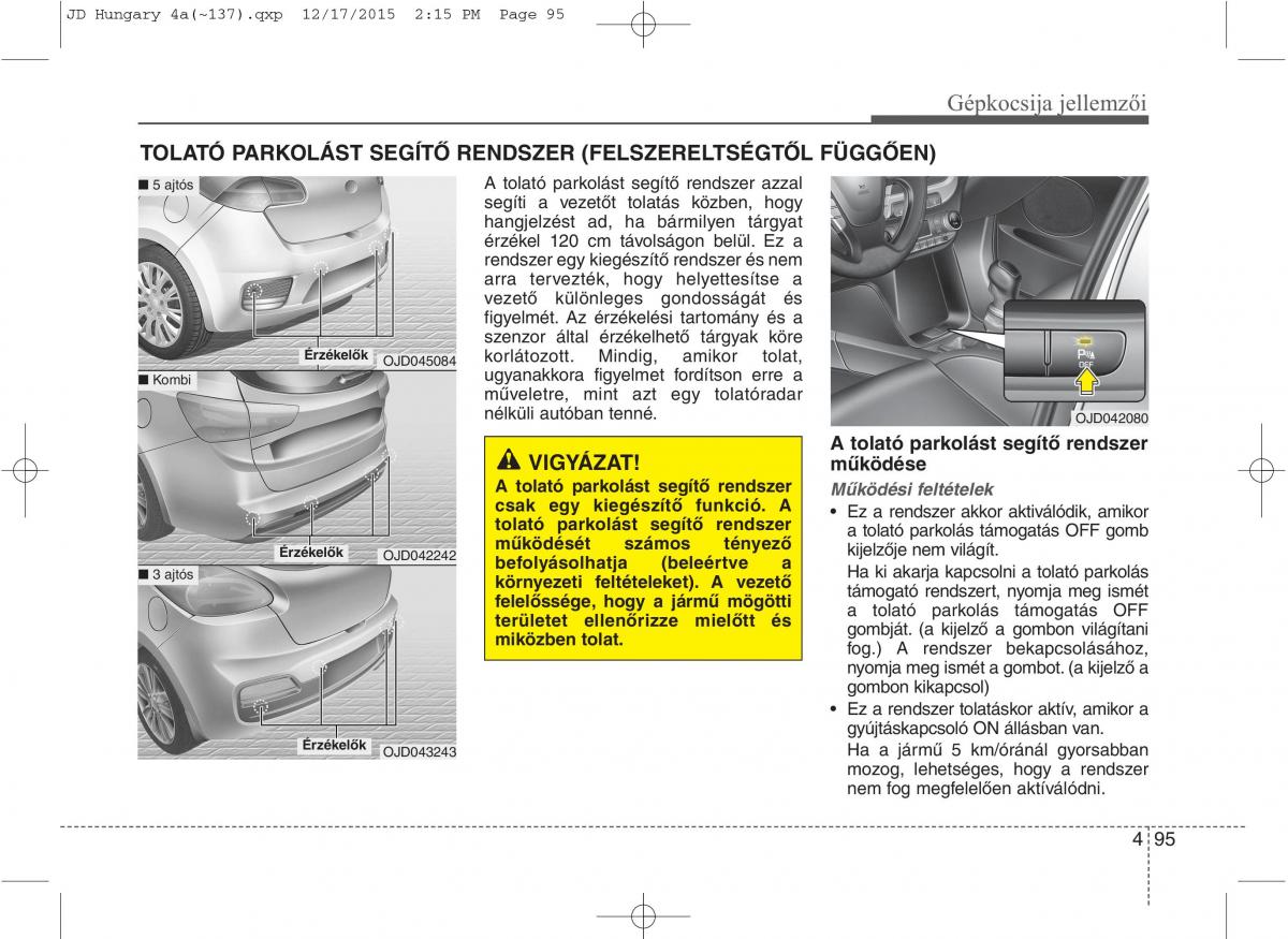 KIA Ceed II 2 Kezelesi utmutato / page 182