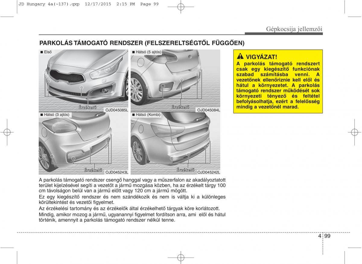 KIA Ceed II 2 Kezelesi utmutato / page 186