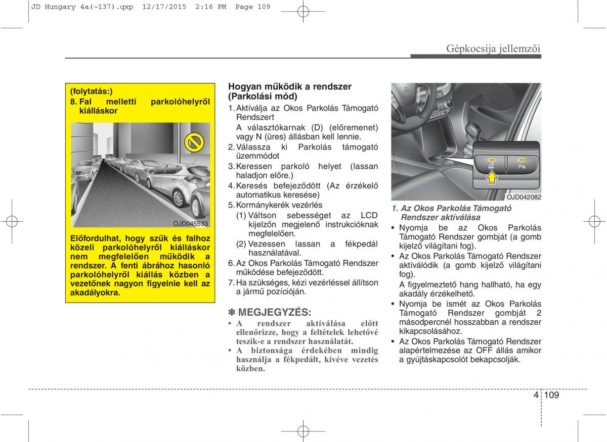 KIA Ceed II 2 Kezelesi utmutato / page 196