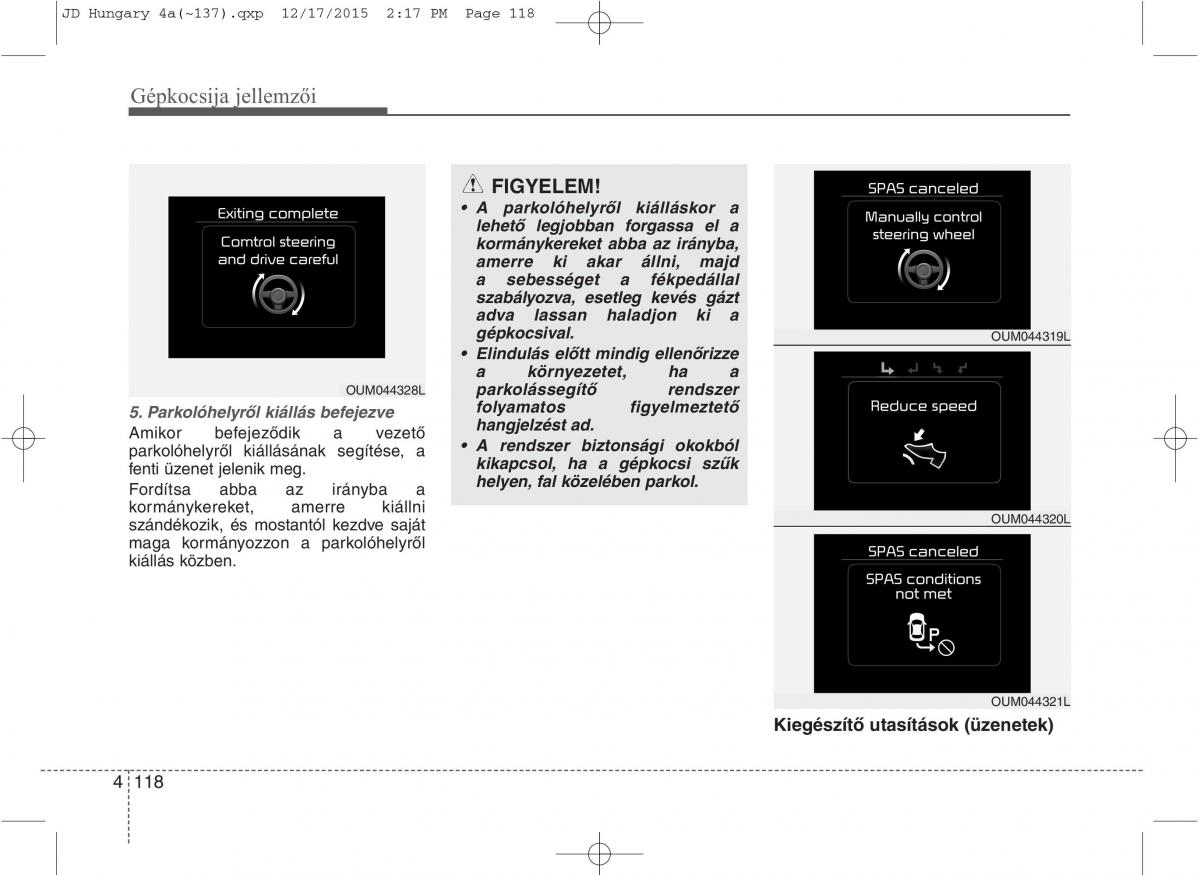 KIA Ceed II 2 Kezelesi utmutato / page 205