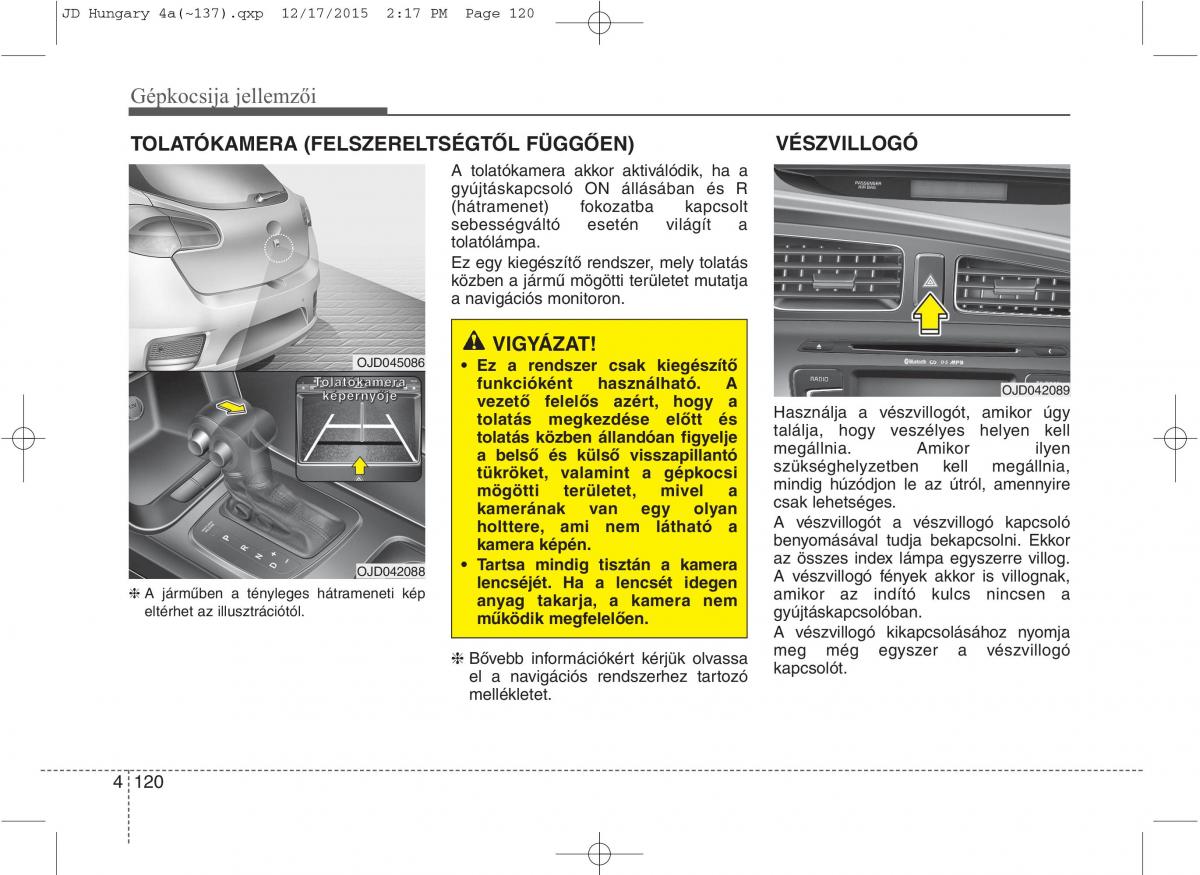 KIA Ceed II 2 Kezelesi utmutato / page 207