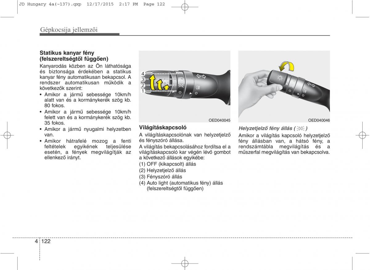 KIA Ceed II 2 Kezelesi utmutato / page 209