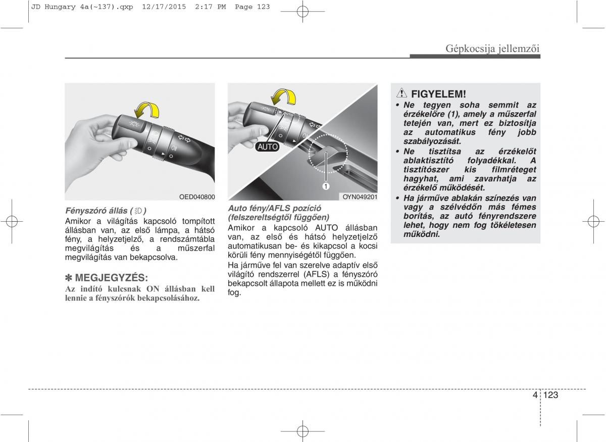 KIA Ceed II 2 Kezelesi utmutato / page 210