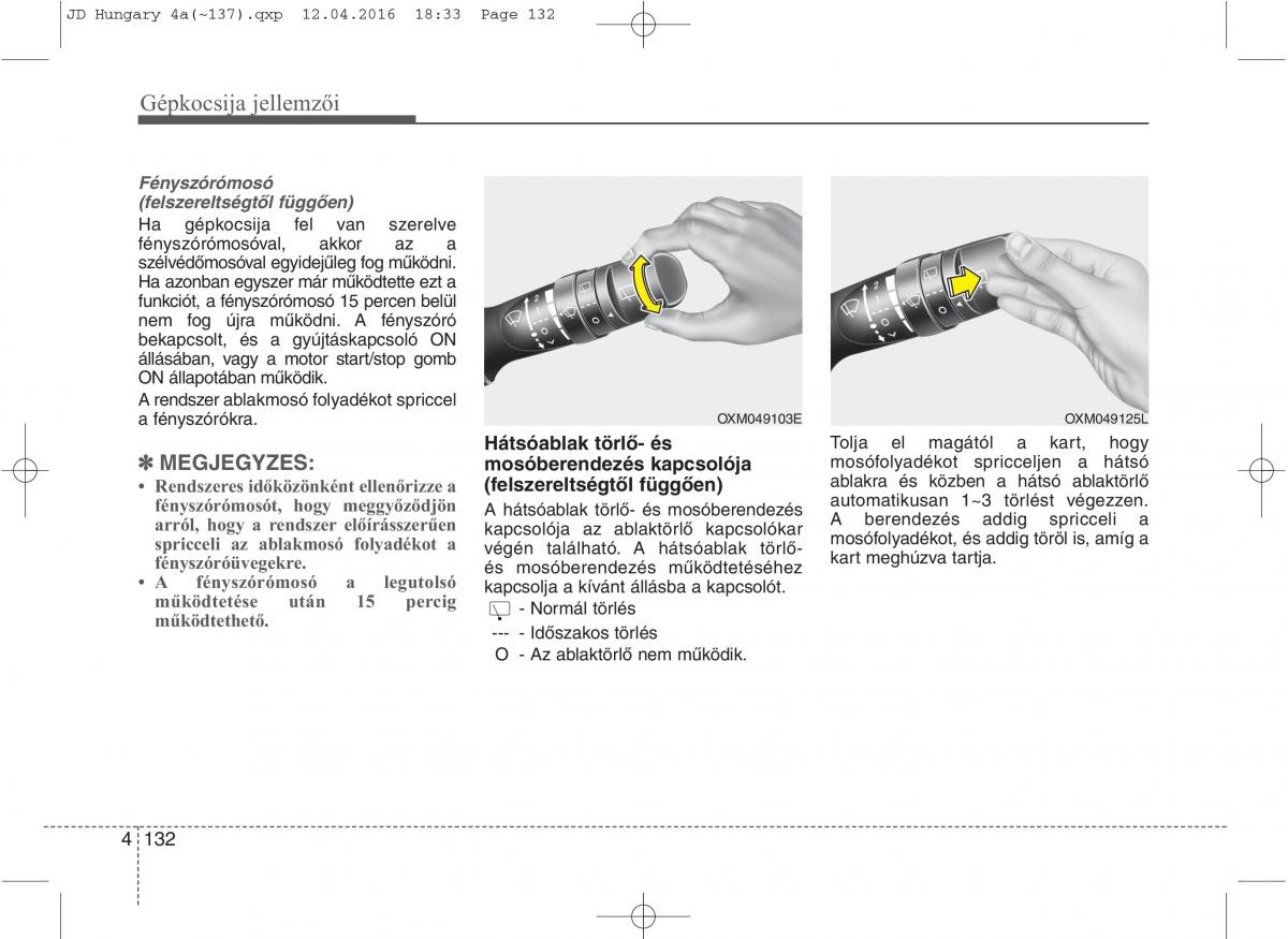 KIA Ceed II 2 Kezelesi utmutato / page 219