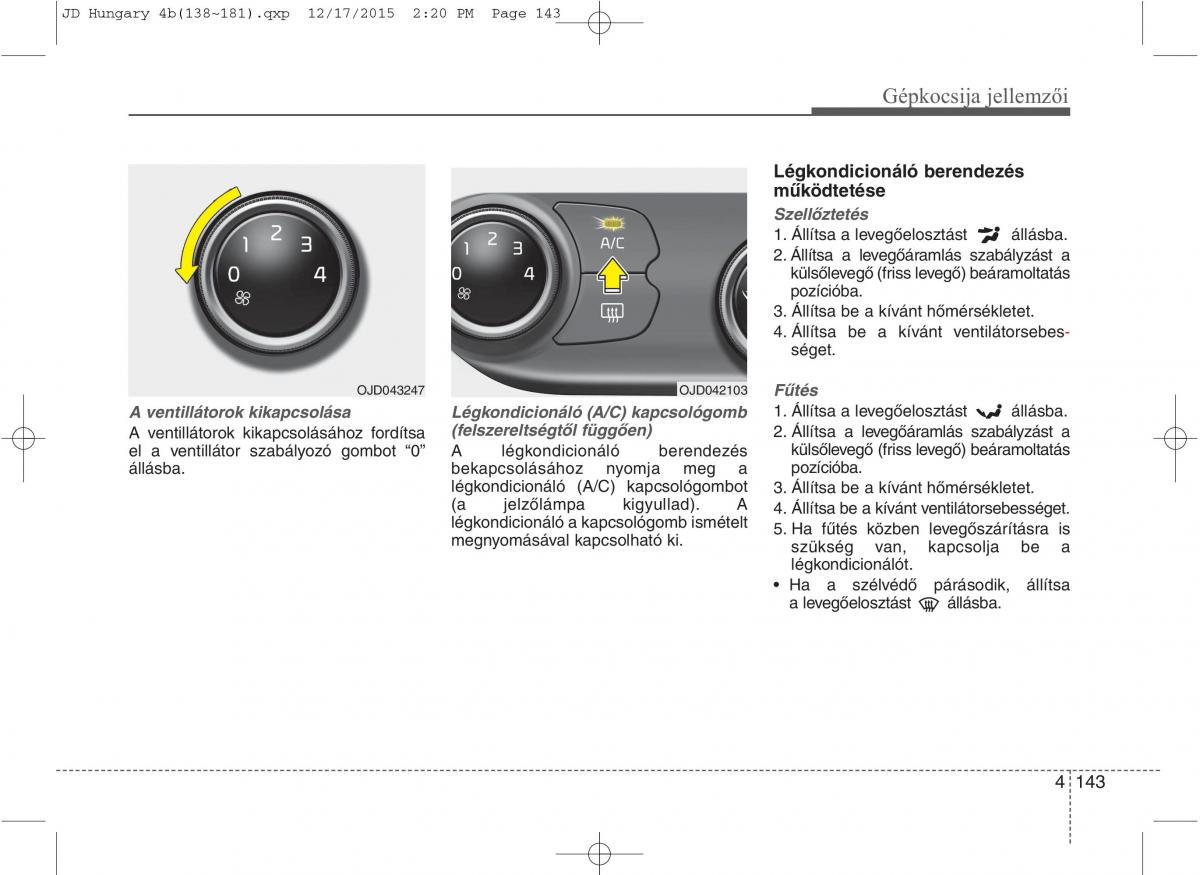 KIA Ceed II 2 Kezelesi utmutato / page 230