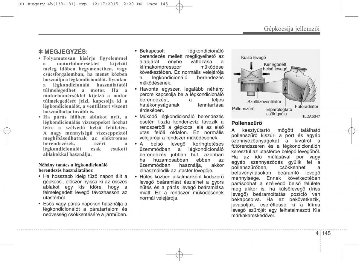 KIA Ceed II 2 Kezelesi utmutato / page 232