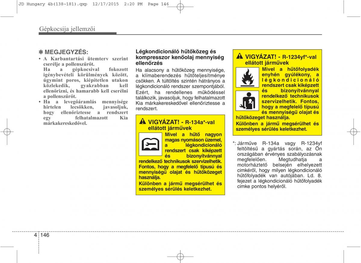 KIA Ceed II 2 Kezelesi utmutato / page 233