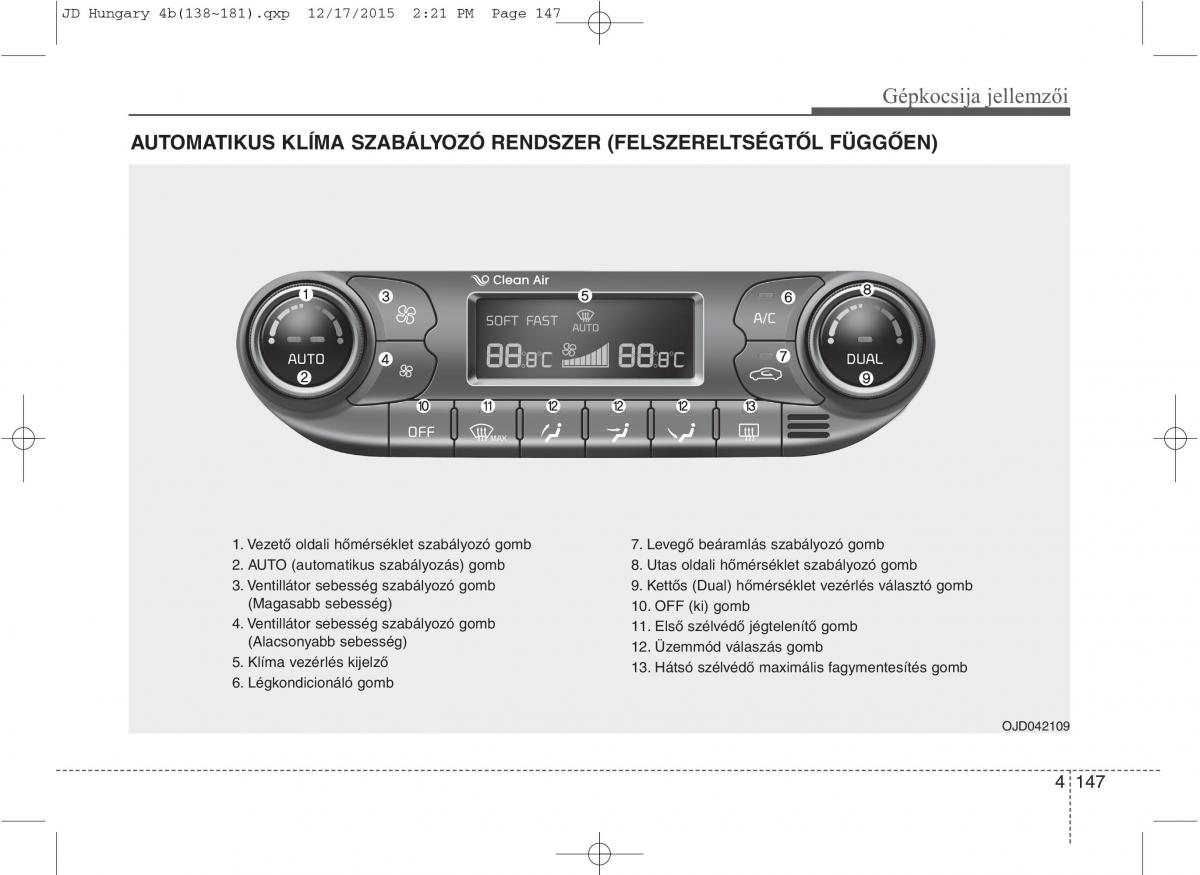 KIA Ceed II 2 Kezelesi utmutato / page 234