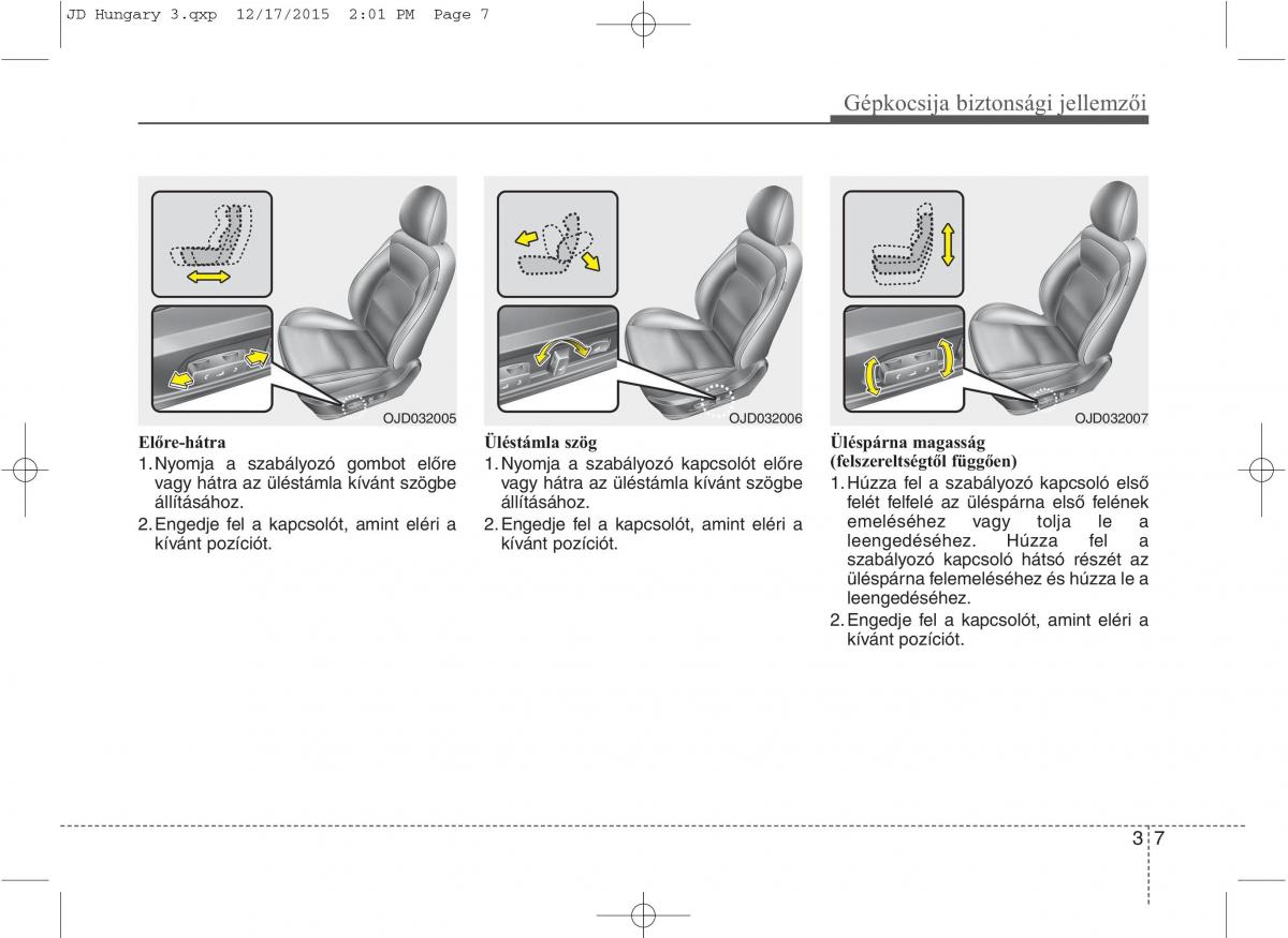 KIA Ceed II 2 Kezelesi utmutato / page 25