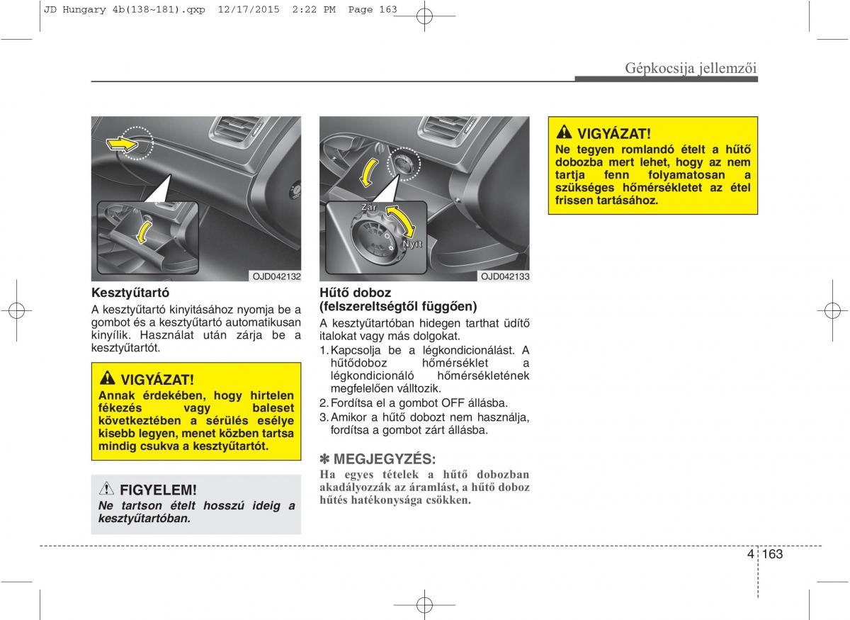 KIA Ceed II 2 Kezelesi utmutato / page 250