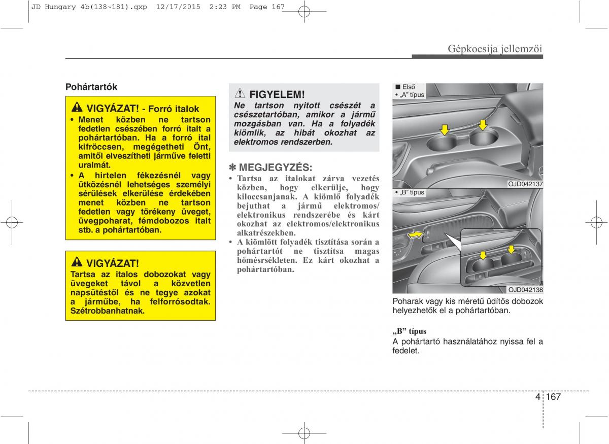 KIA Ceed II 2 Kezelesi utmutato / page 254