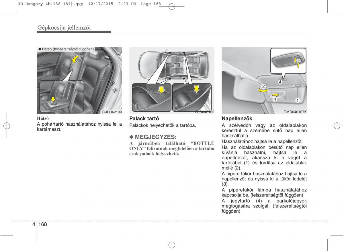 KIA Ceed II 2 Kezelesi utmutato / page 255