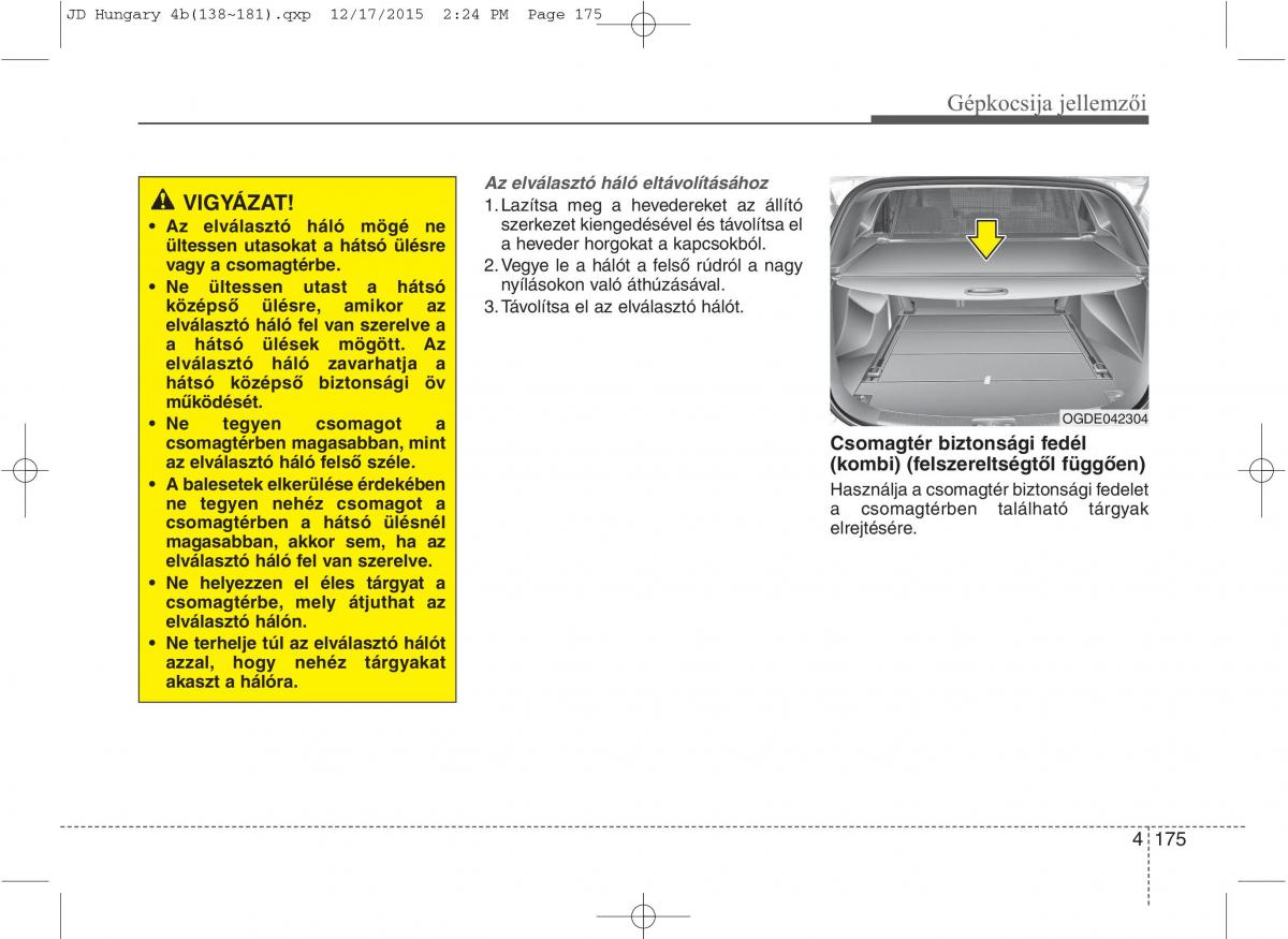 KIA Ceed II 2 Kezelesi utmutato / page 262