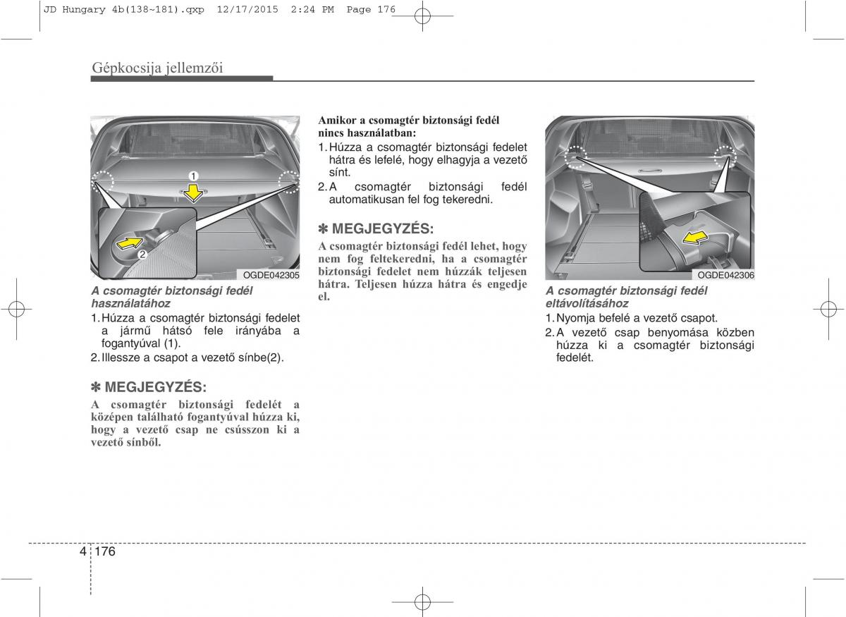 KIA Ceed II 2 Kezelesi utmutato / page 263