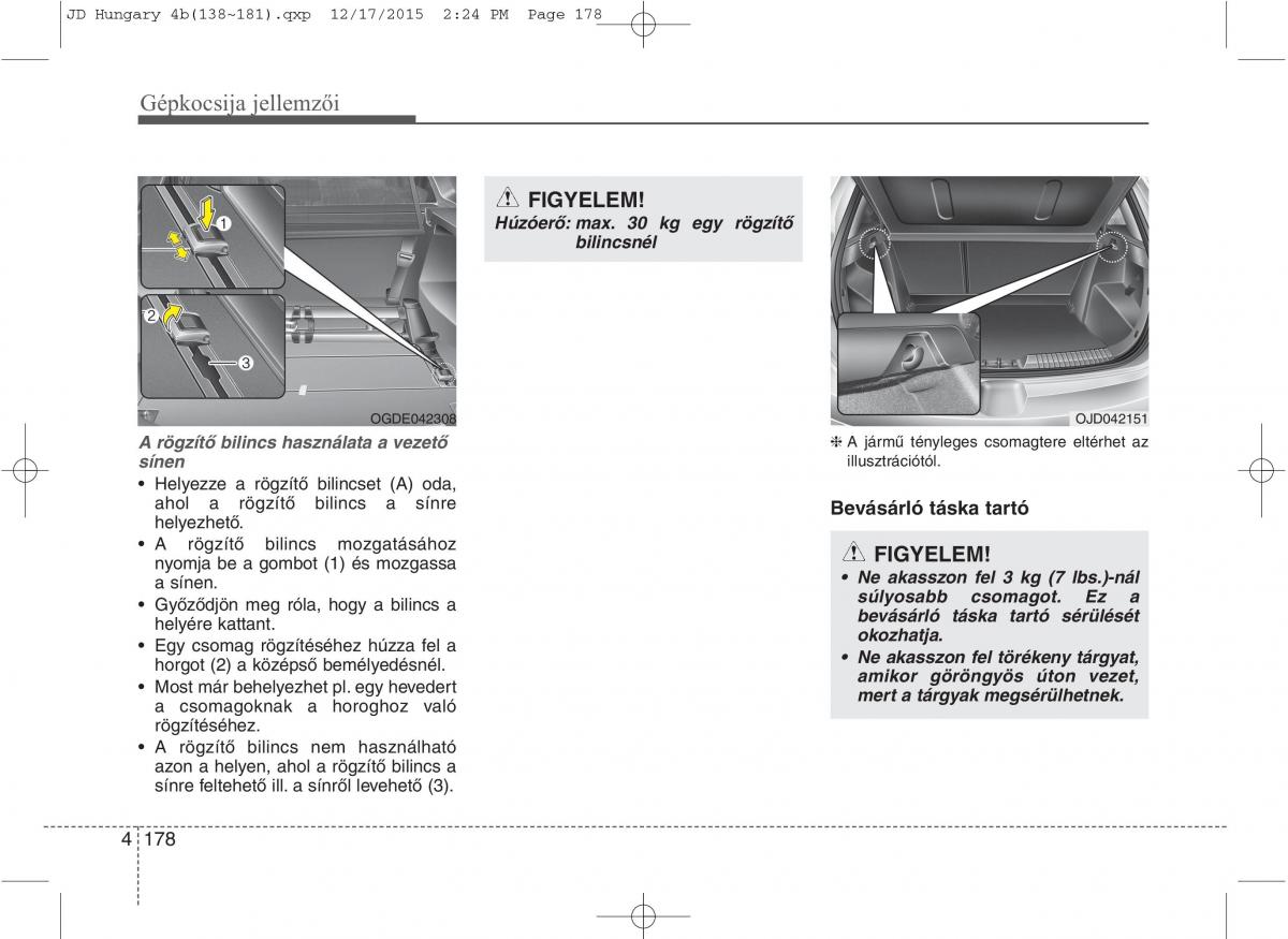 KIA Ceed II 2 Kezelesi utmutato / page 265