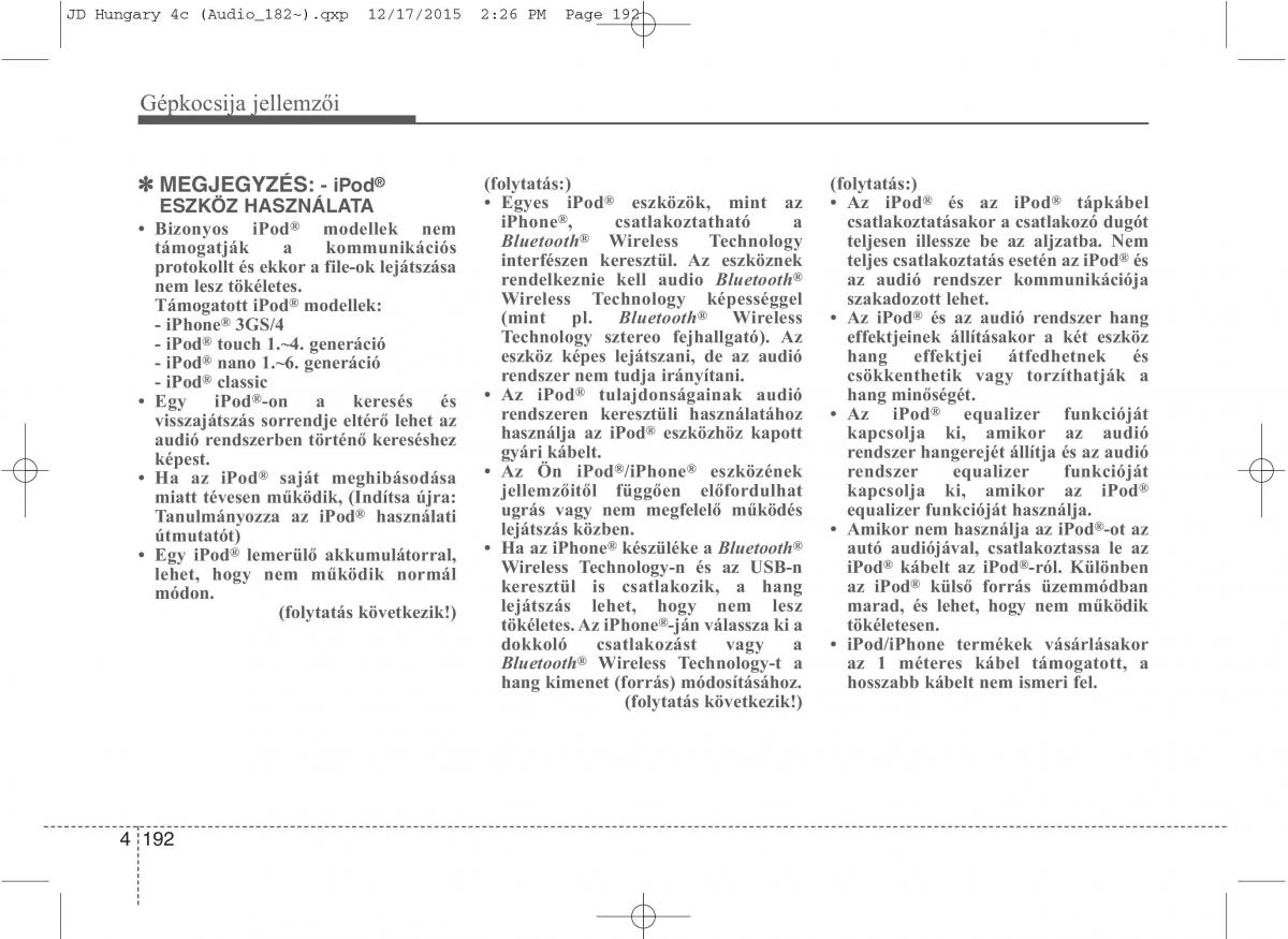 KIA Ceed II 2 Kezelesi utmutato / page 279