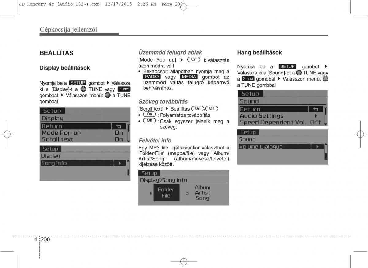 KIA Ceed II 2 Kezelesi utmutato / page 287