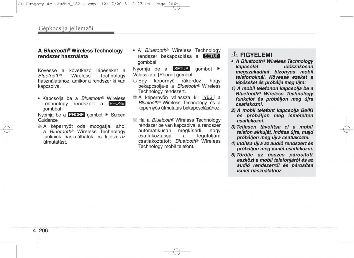 KIA Ceed II 2 Kezelesi utmutato / page 293