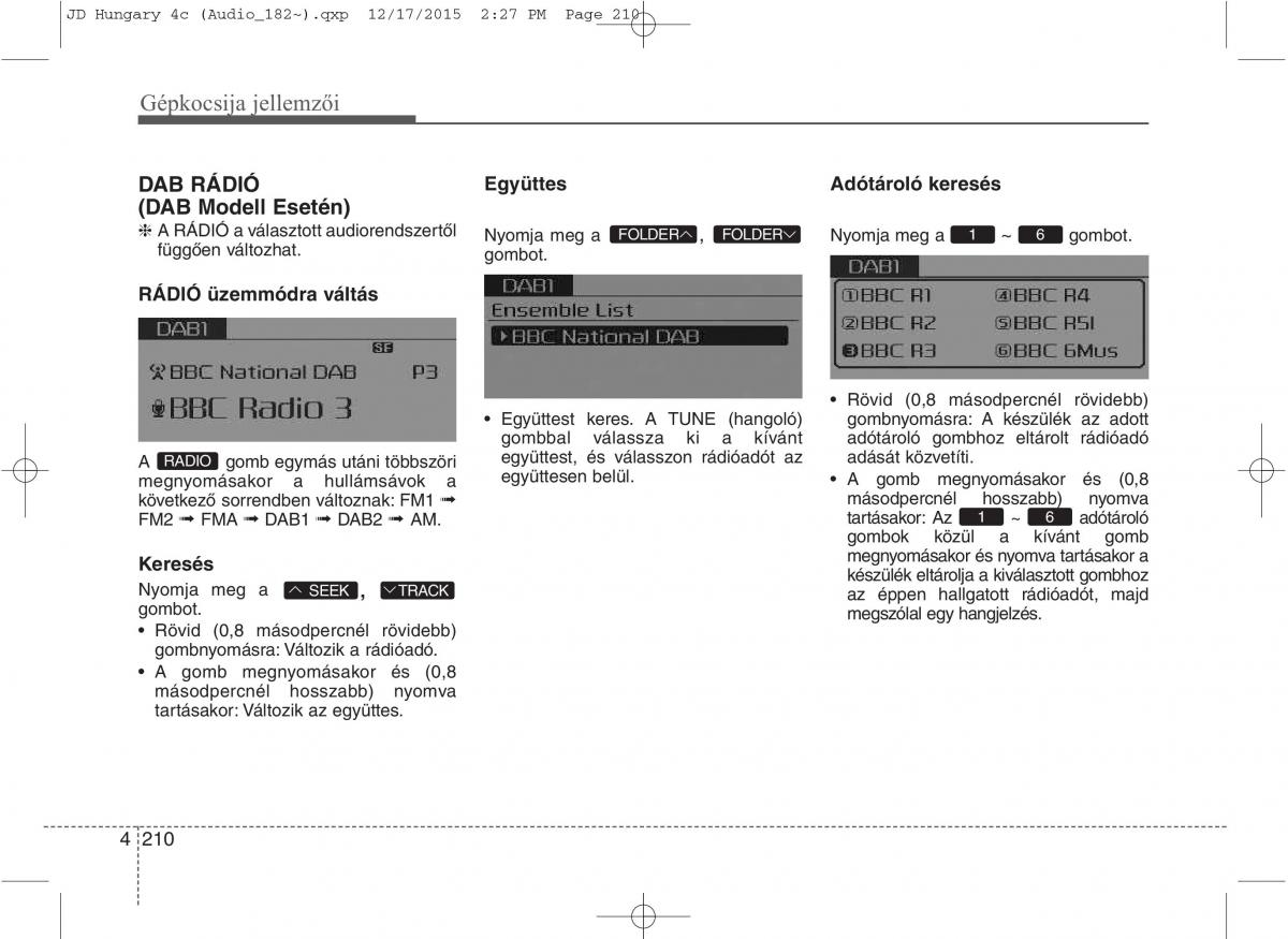 KIA Ceed II 2 Kezelesi utmutato / page 297