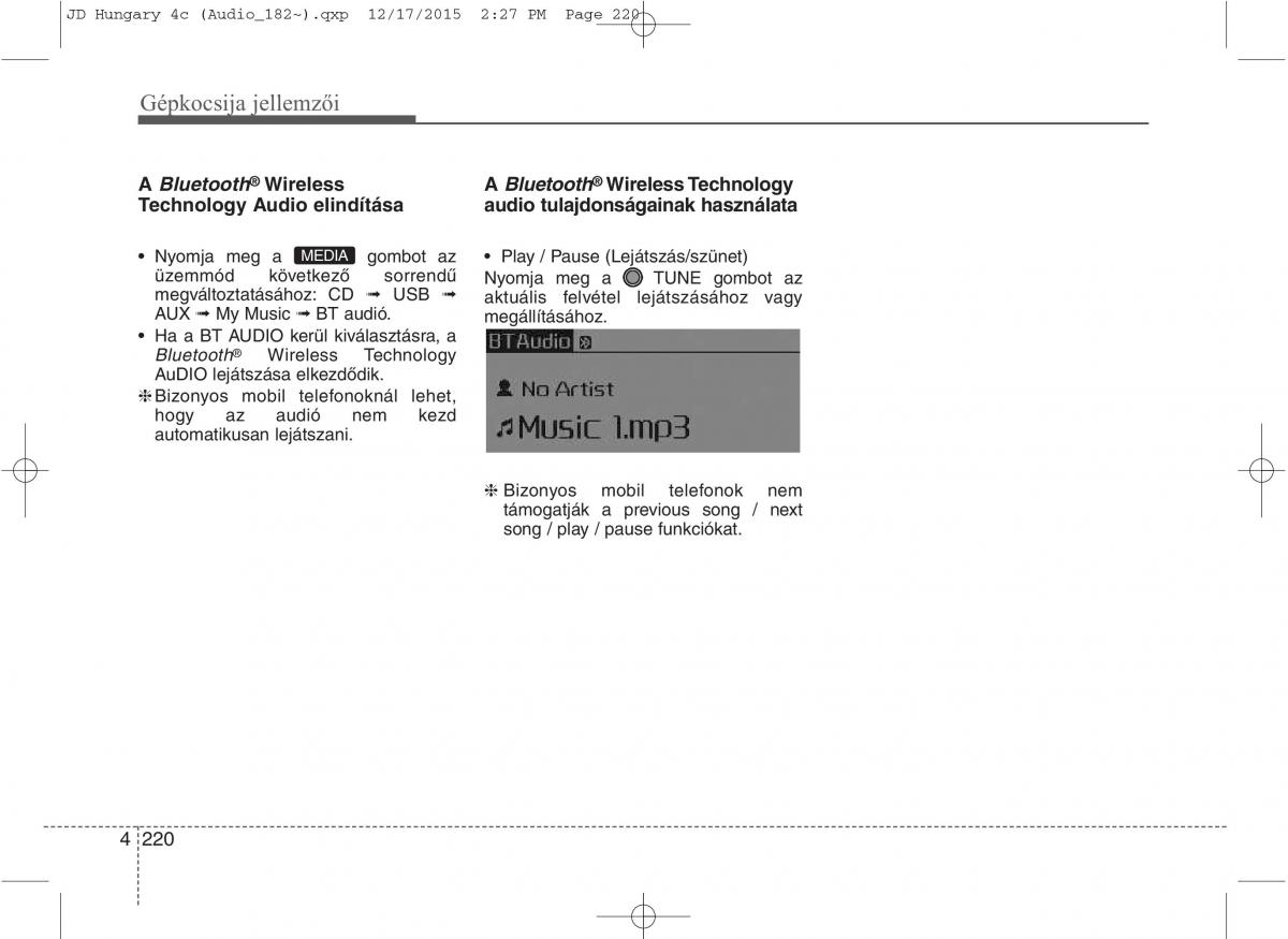 KIA Ceed II 2 Kezelesi utmutato / page 307