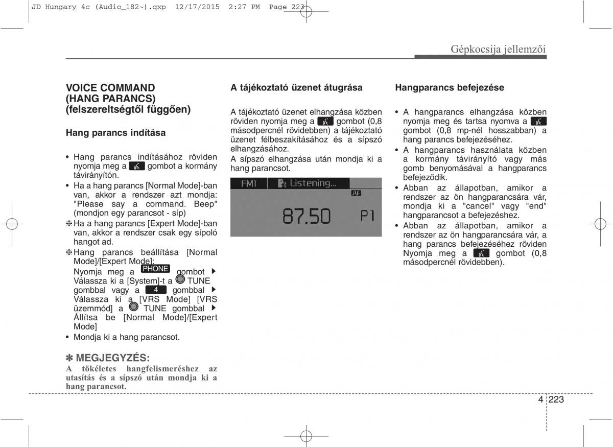 KIA Ceed II 2 Kezelesi utmutato / page 310