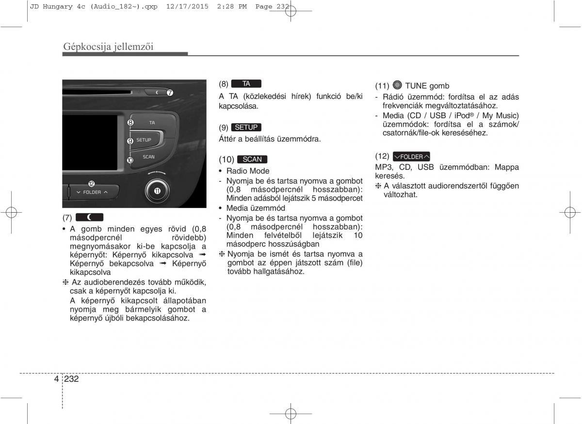 KIA Ceed II 2 Kezelesi utmutato / page 319