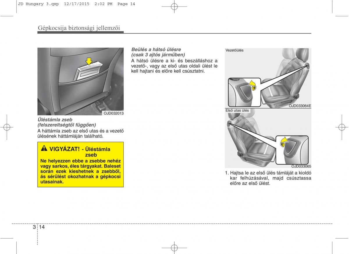 KIA Ceed II 2 Kezelesi utmutato / page 32